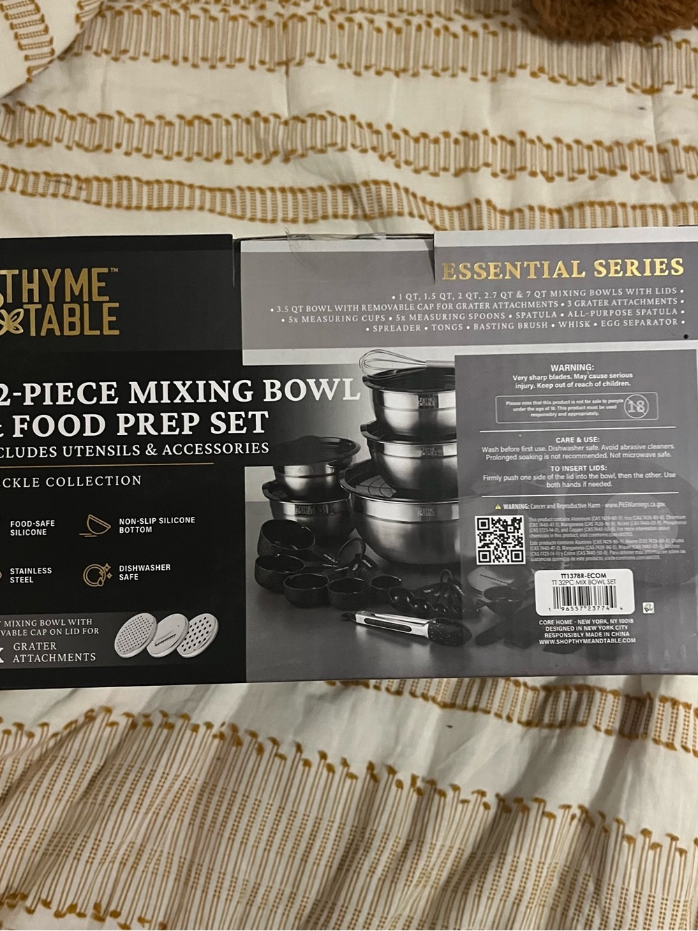 Thyme & Table 32 Piece Stainless Steel Mixing Bowls and Food Prep - Xtra Label - Picture 5 of 5